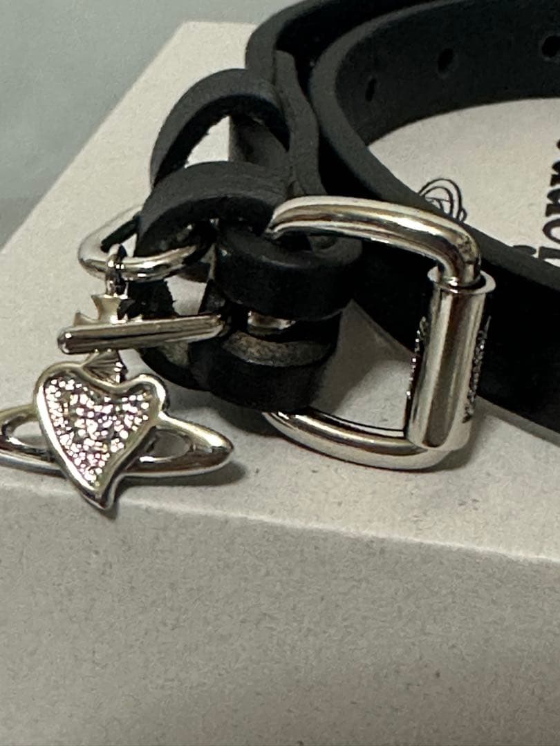 ヴィヴィアンウエストウッド　DIAMANTE HEART チョーカー　ブラック