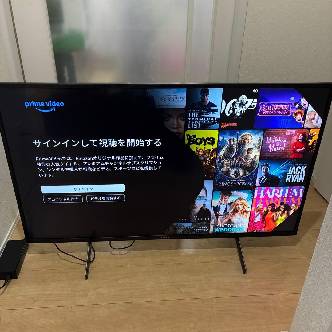スマートテレビ　4K対応！SONY ソニー　KJ-43X8000H超美品!