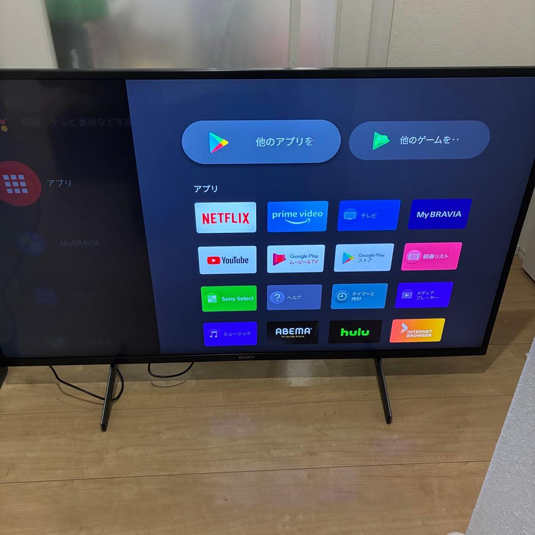 スマートテレビ　4K対応！SONY ソニー　KJ-43X8000H超美品!