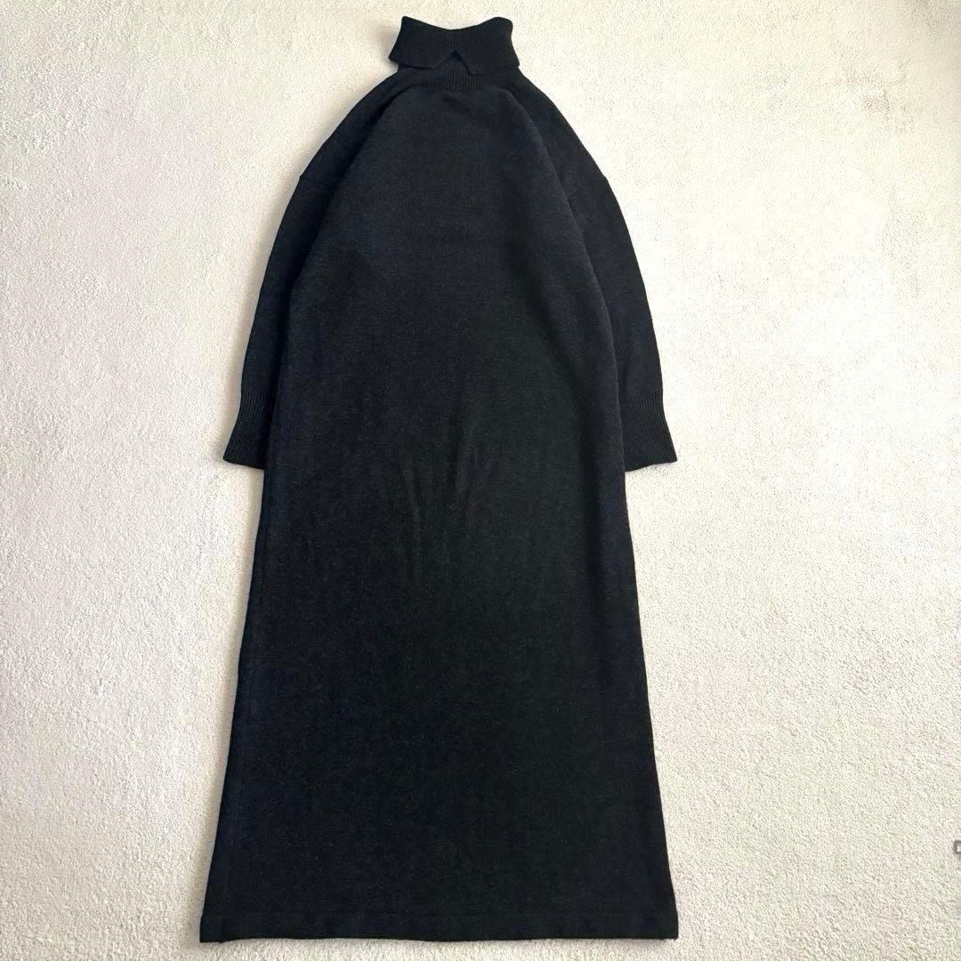 AP STUDIO タートルネックニットワンピース 38 ウール