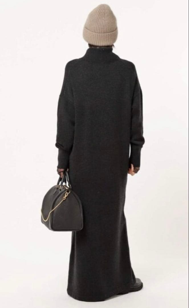 AP STUDIO タートルネックニットワンピース 38 ウール