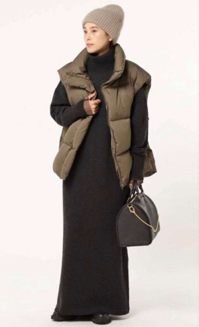 AP STUDIO タートルネックニットワンピース 38 ウール