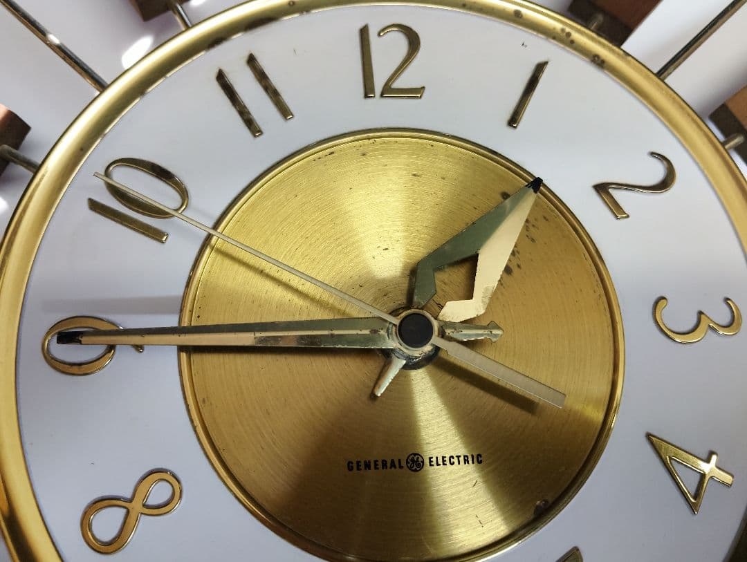 ヴィンテージ　GENERAL ELECTRIC 　サンバースト掛時計