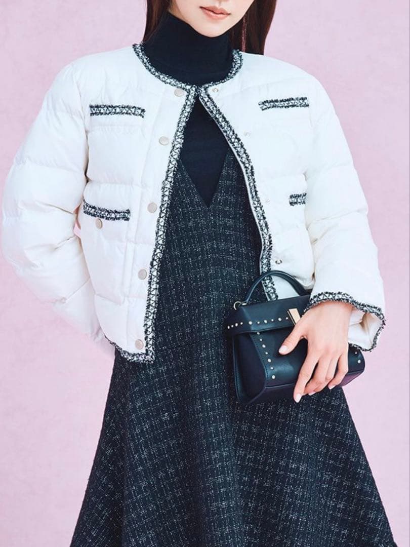 CELFORD トリムデザインキルティングジャケット