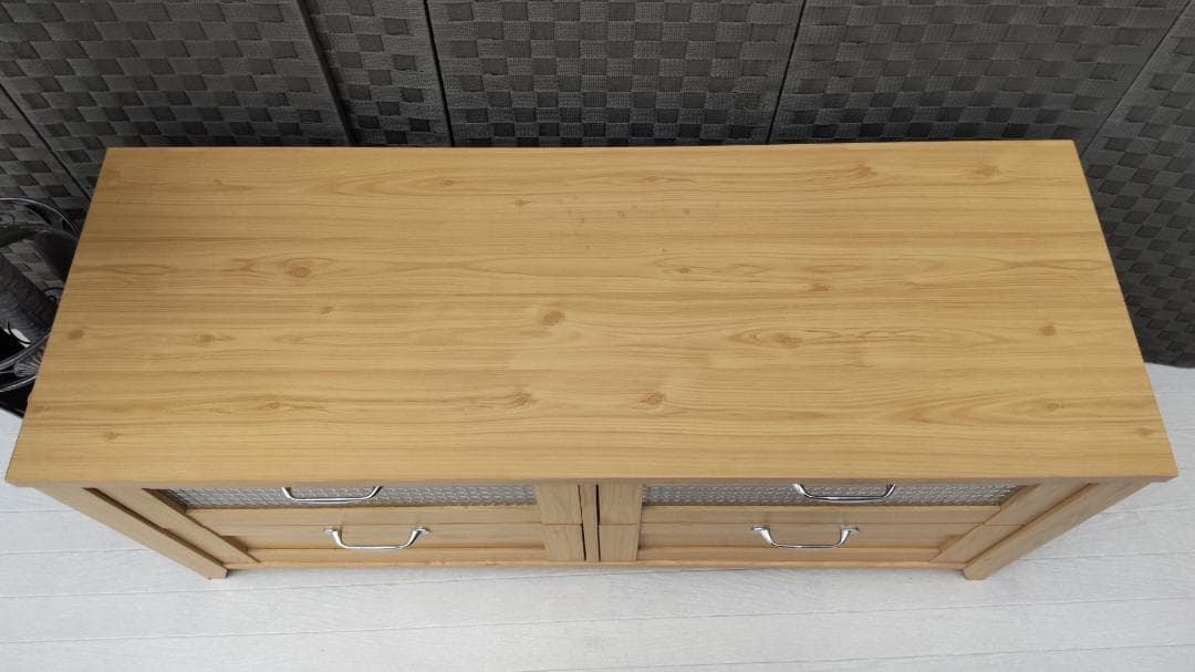 木製　テレビ台　引き出し付き　横約１１６ｃｍ×奥行約４２ｃｍ×高さ約５０ｃｍ