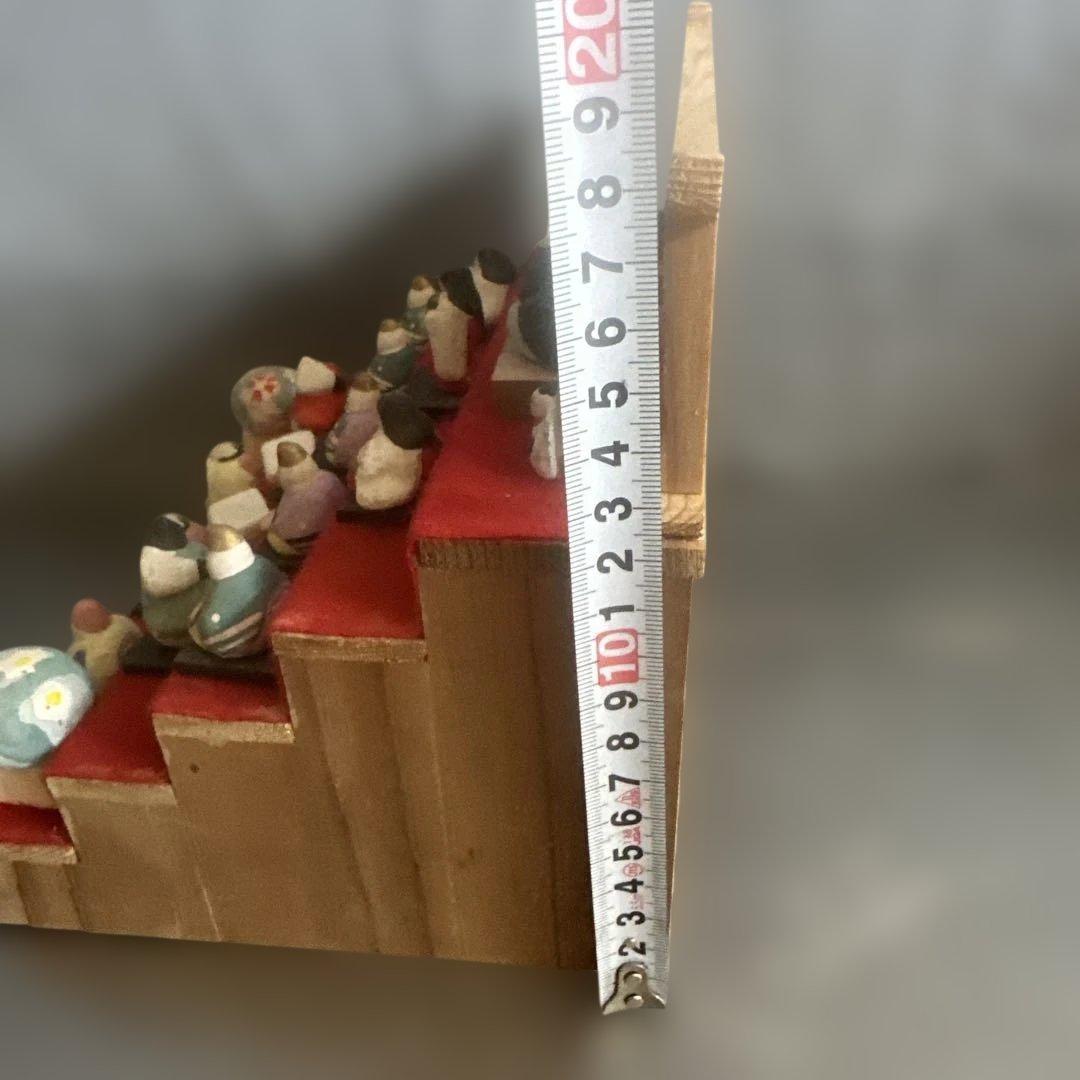 希少品❣️可愛すぎる❣️ヴィンテージ土人形　雛人形段飾りミニチュア