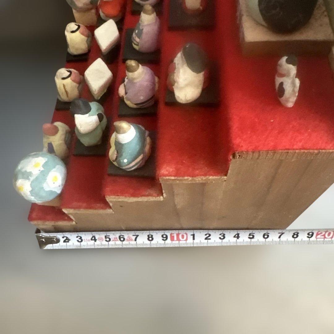 希少品❣️可愛すぎる❣️ヴィンテージ土人形　雛人形段飾りミニチュア