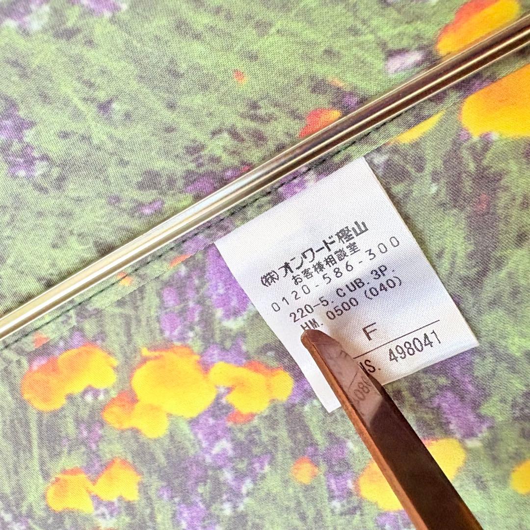 美品　ポールスミス　花柄総柄　晴雨兼用パラソル　ウッドハンドル　長傘