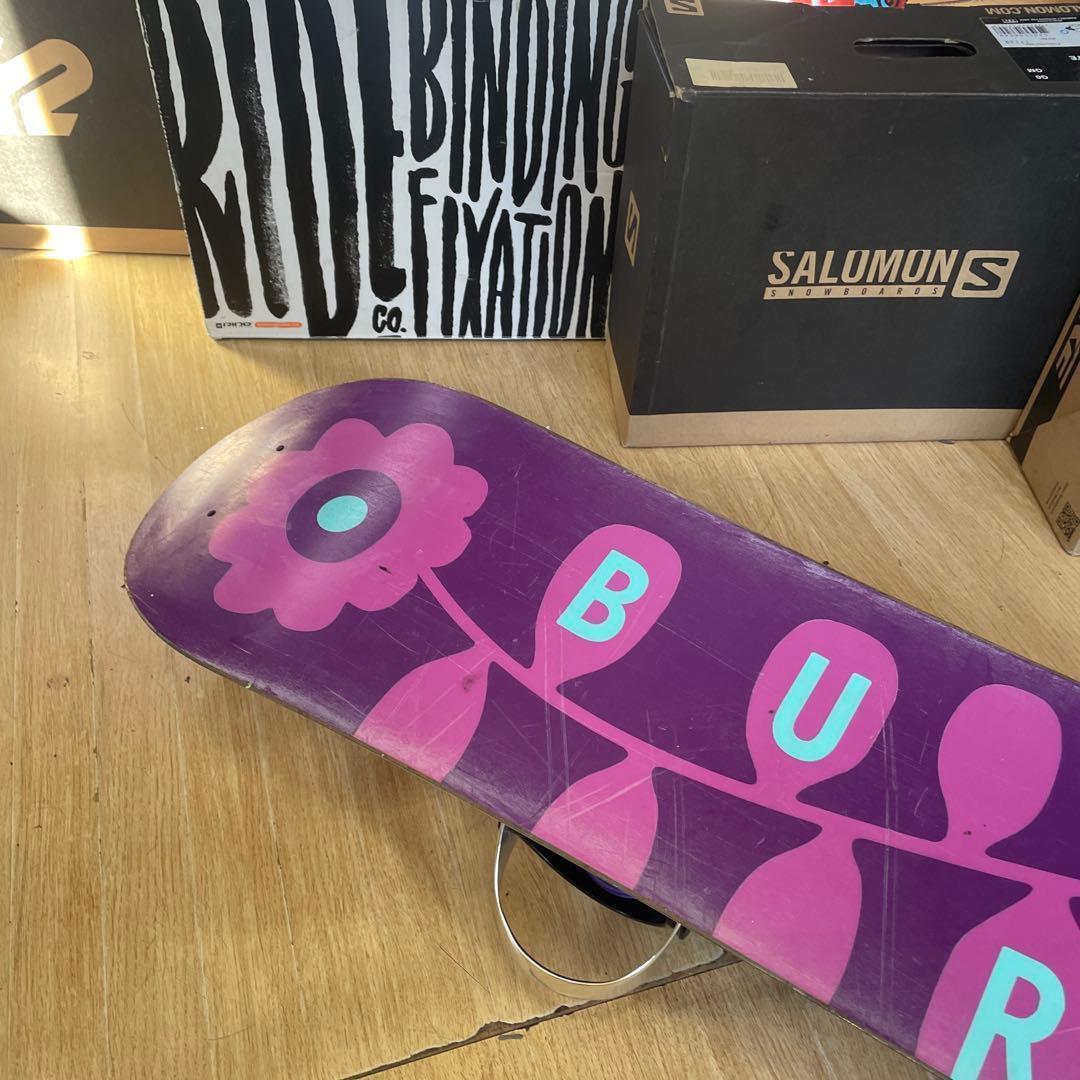 BURTON　キッズスノーボードセット　120cm　バートン　バイン付4点セット