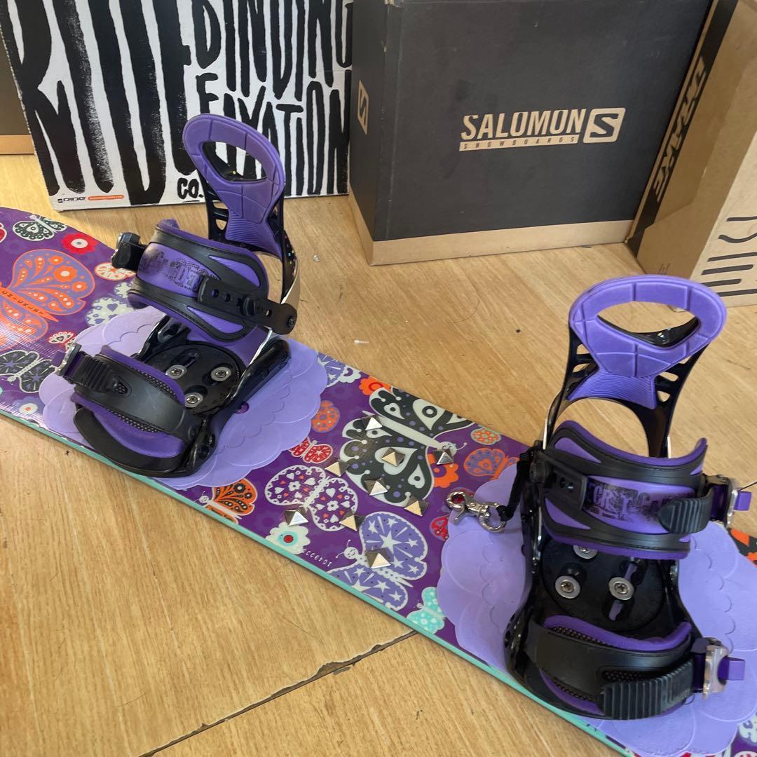 BURTON　キッズスノーボードセット　120cm　バートン　バイン付4点セット