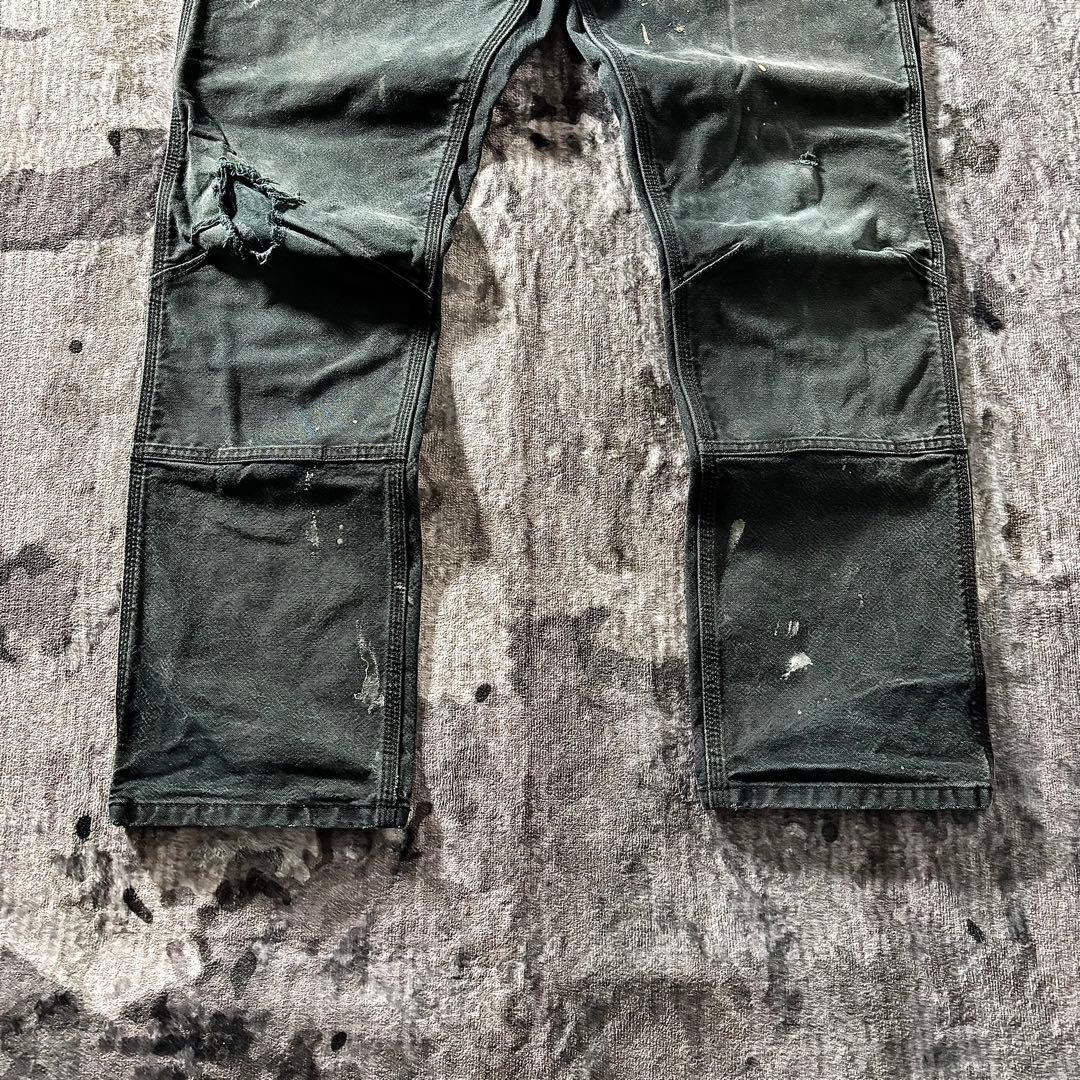 コメ欄セール！一点物 良フェード ダブルニー B134 ダック地 雰囲気系