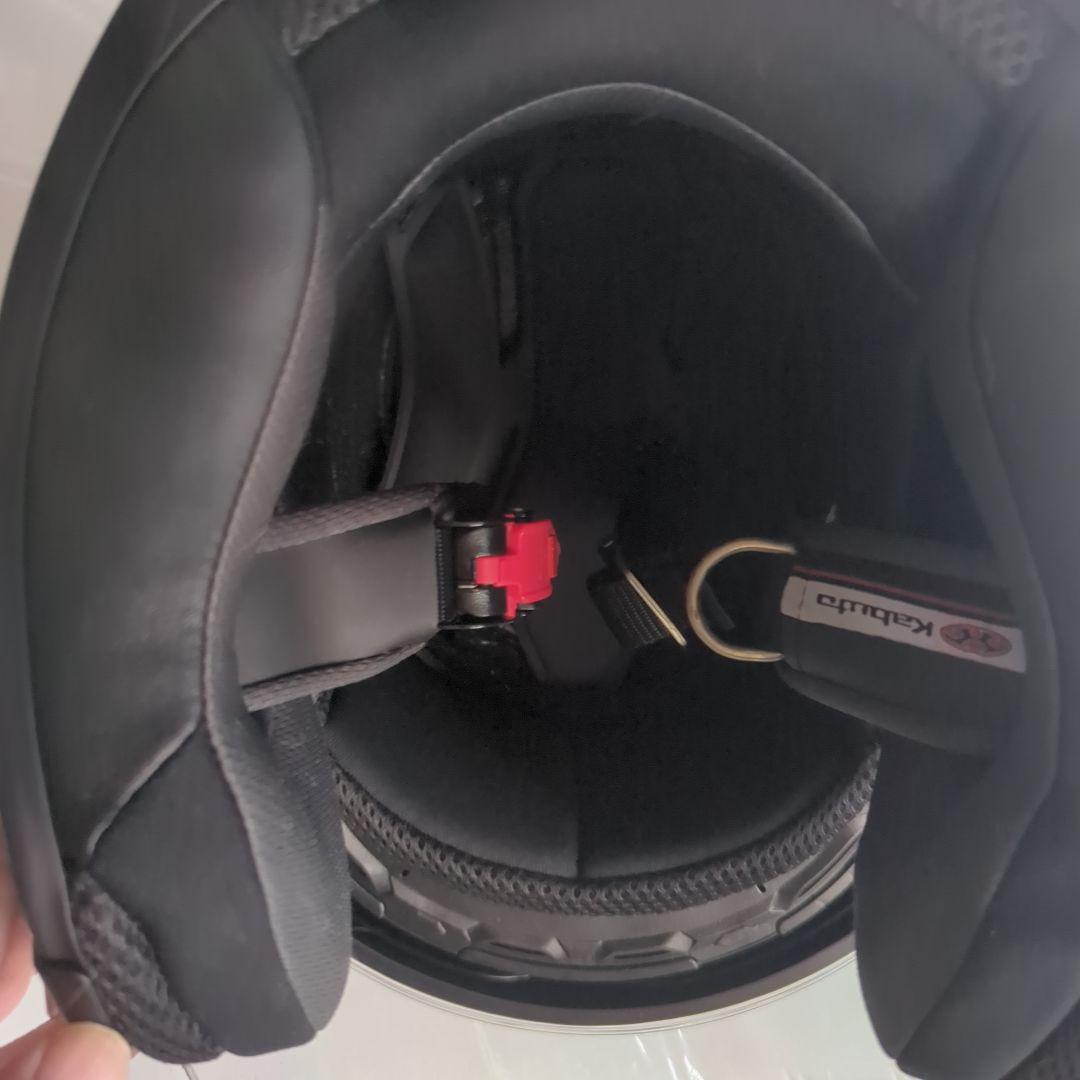 Kabuto ジェットヘルメット ホワイト/ブラック EXCEED DELIE