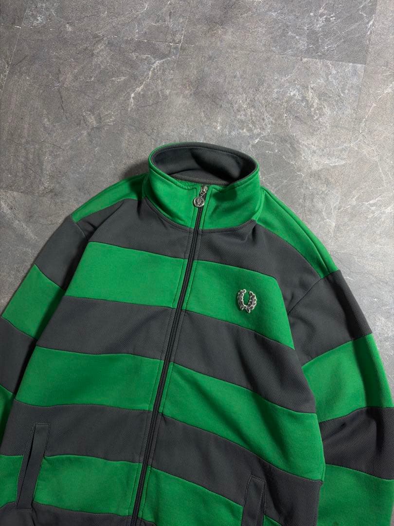 トップス 00s FRED PERRY wide border track jacket