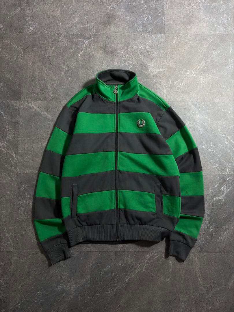 トップス 00s FRED PERRY wide border track jacket