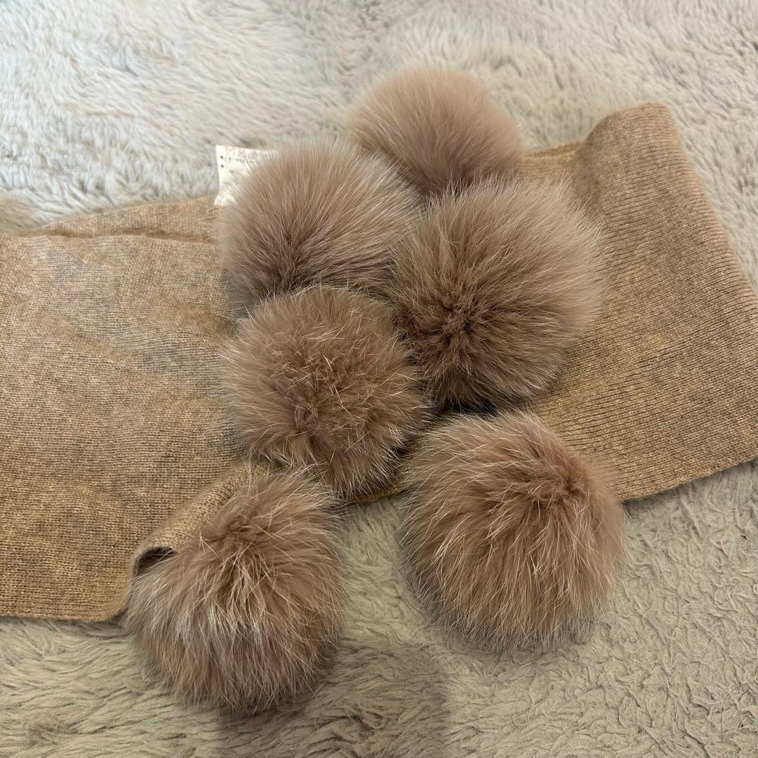 フォクシー　カシミヤ100% フォックス マフラー