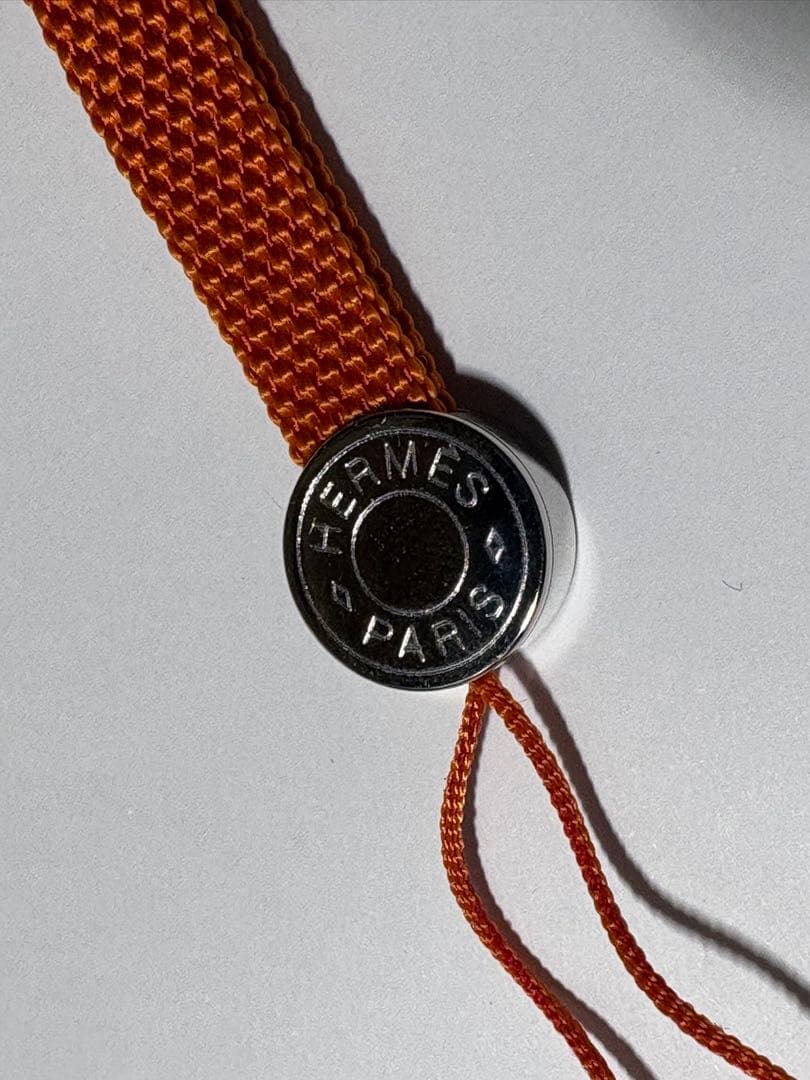 美品✨HERMES エルメス セリエ イプソPM 携帯ストラップ オレンジ 箱付