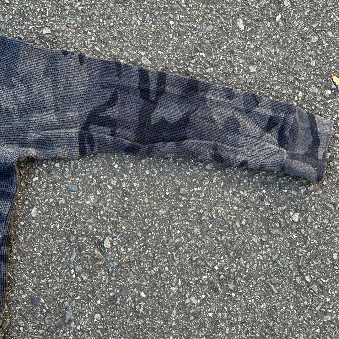 ポロ サーマル ロンT 迷彩 y2k シティ 短丈