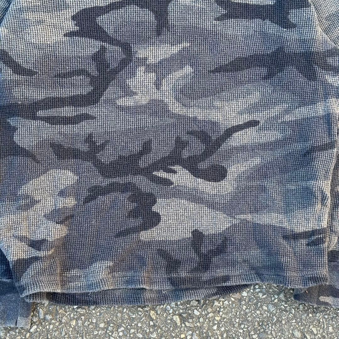 ポロ サーマル ロンT 迷彩 y2k シティ 短丈