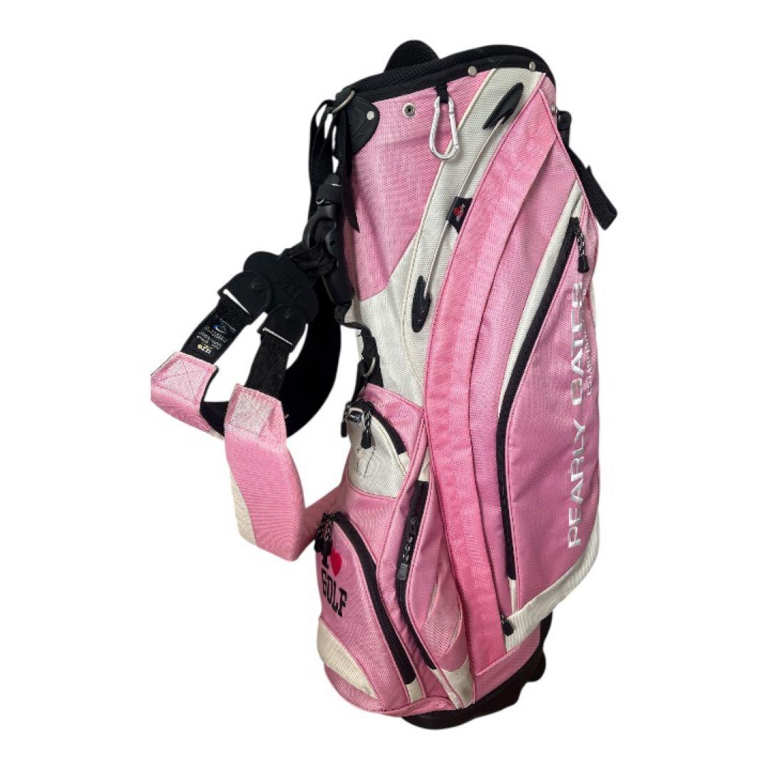 パーリーゲイツ スタンド キャディ バッグ ピンク 軽量 7分割