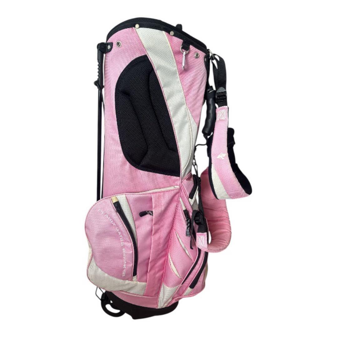 パーリーゲイツ スタンド キャディ バッグ ピンク 軽量 7分割