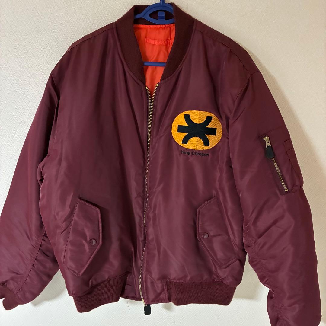 MA1 フライトジャケット キングクリムゾン　ロックバンド　Lサイズ
