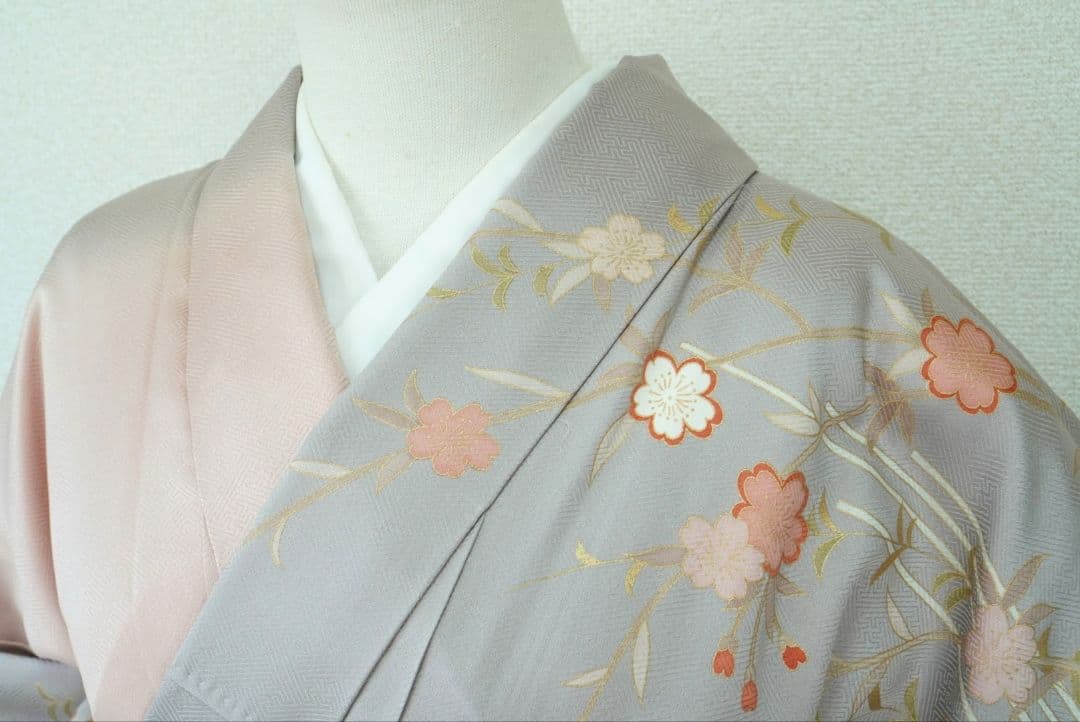 訪問着 4点フルセット a144 正絹　入学式　結婚式　七五三　お宮参り