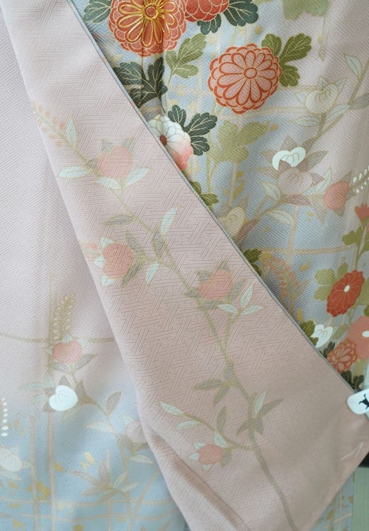 訪問着 4点フルセット a144 正絹　入学式　結婚式　七五三　お宮参り