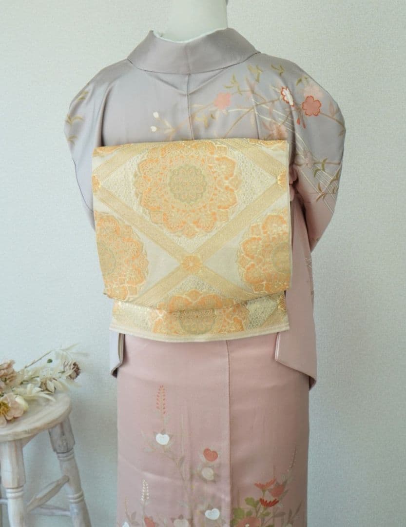 訪問着 4点フルセット a144 正絹　入学式　結婚式　七五三　お宮参り