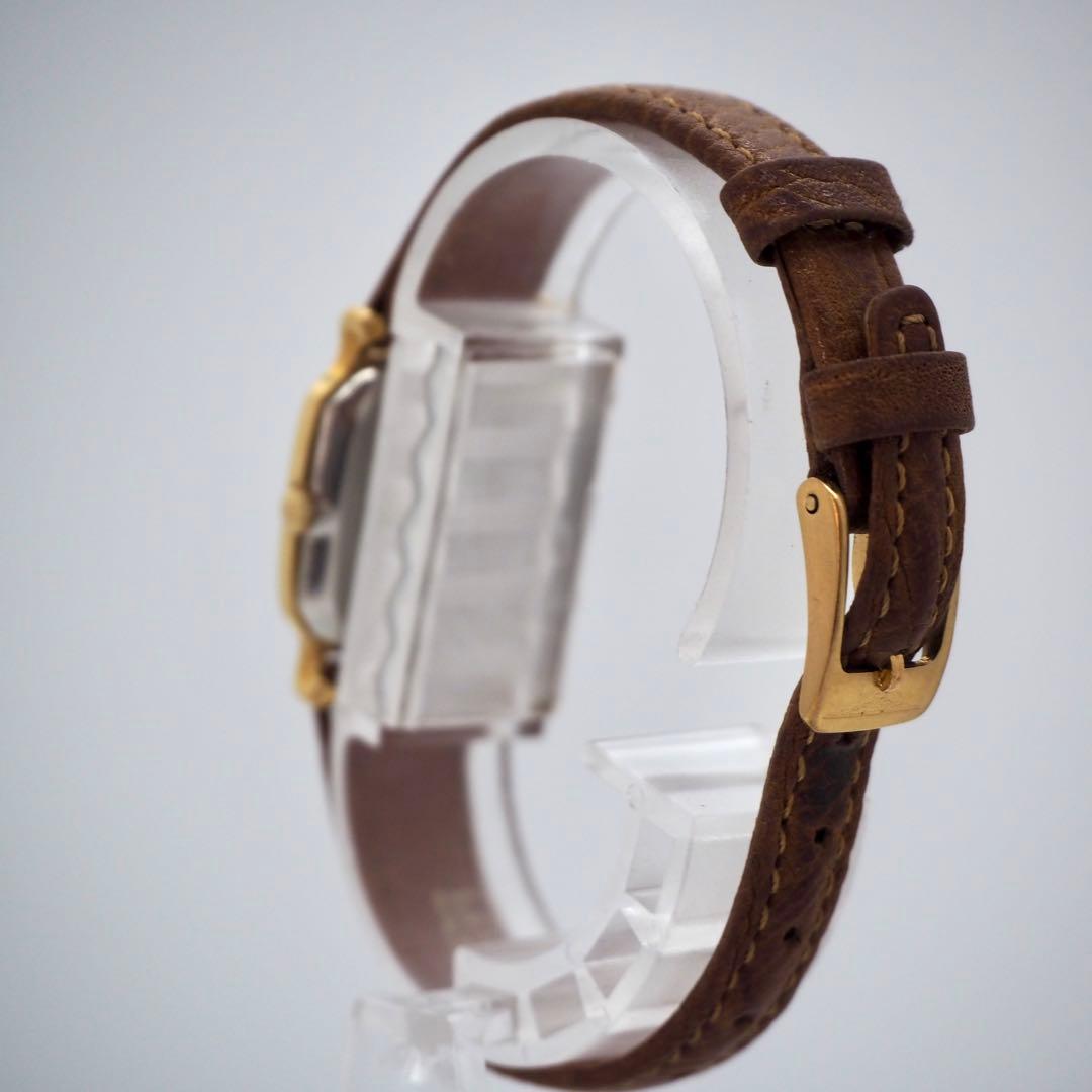 122 稼働 LONGINES 時計 ゴールド　レディース　箱付き　スクエア