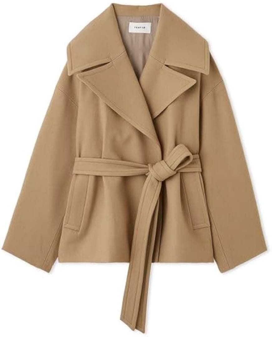 FRAY I.D ベージュ ビックカラーショートコート