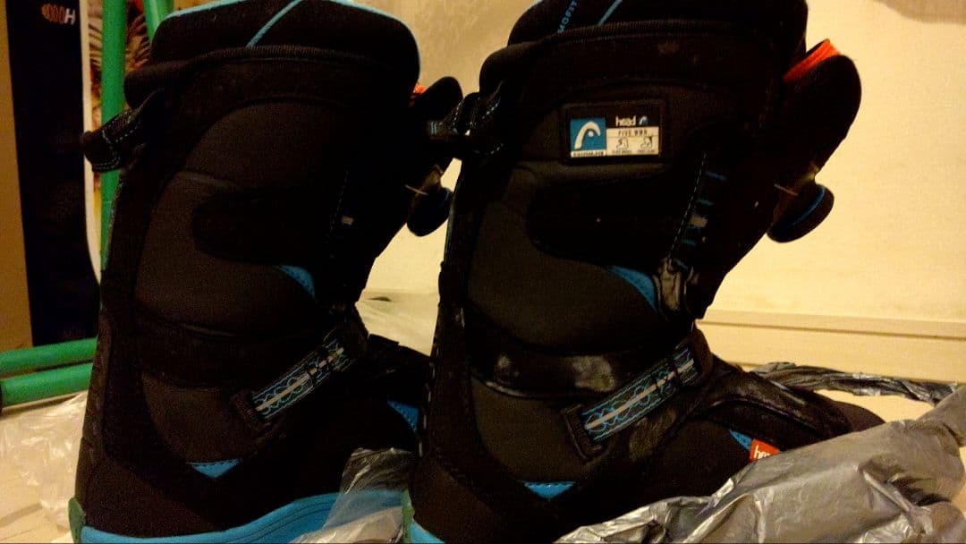 head スノーボードブーツ レディース サイズ23cm 黒/青 BoAダイヤル