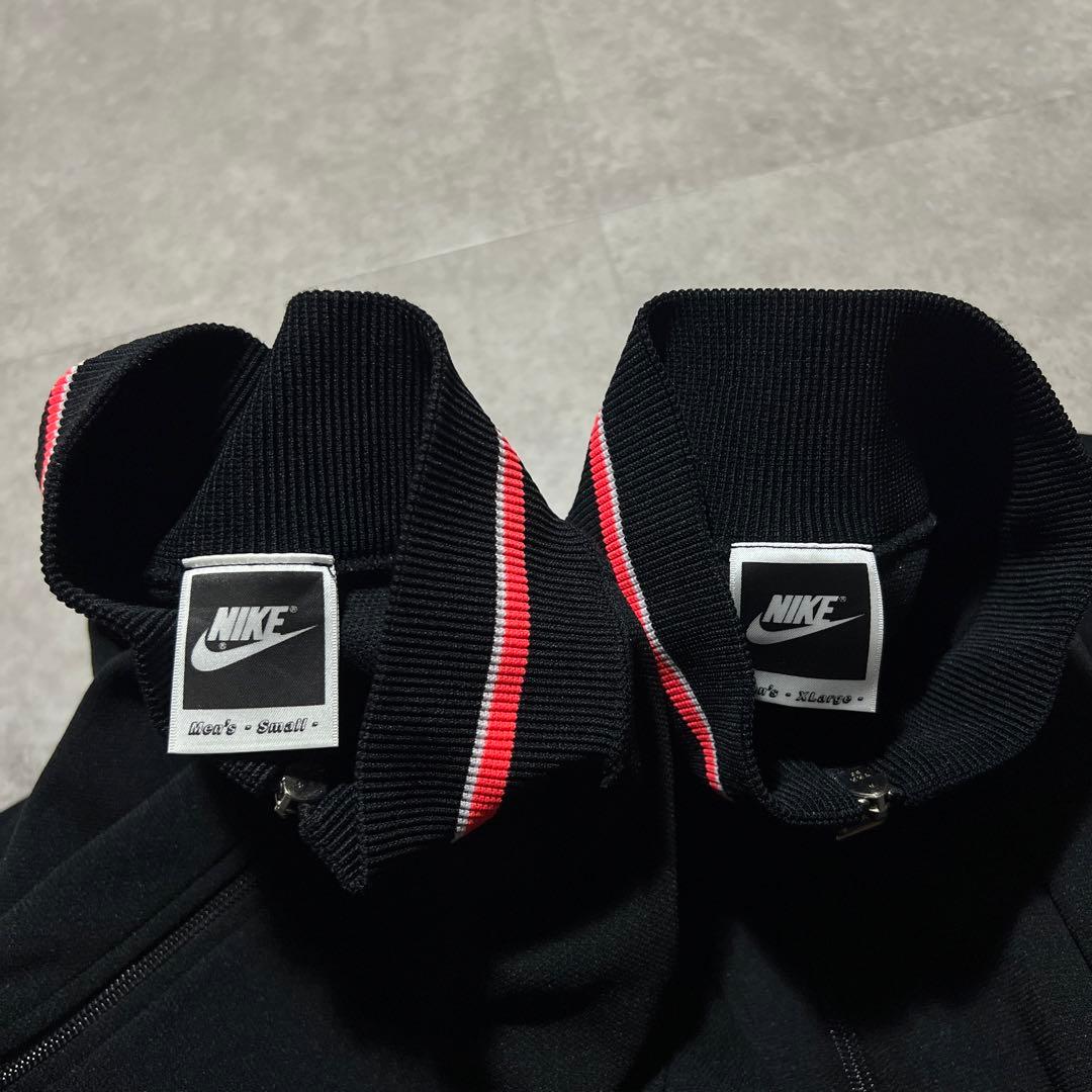 ナイキ　トラックジャケット　ペア　黒　ピンク　XLのみ　90s　オールド