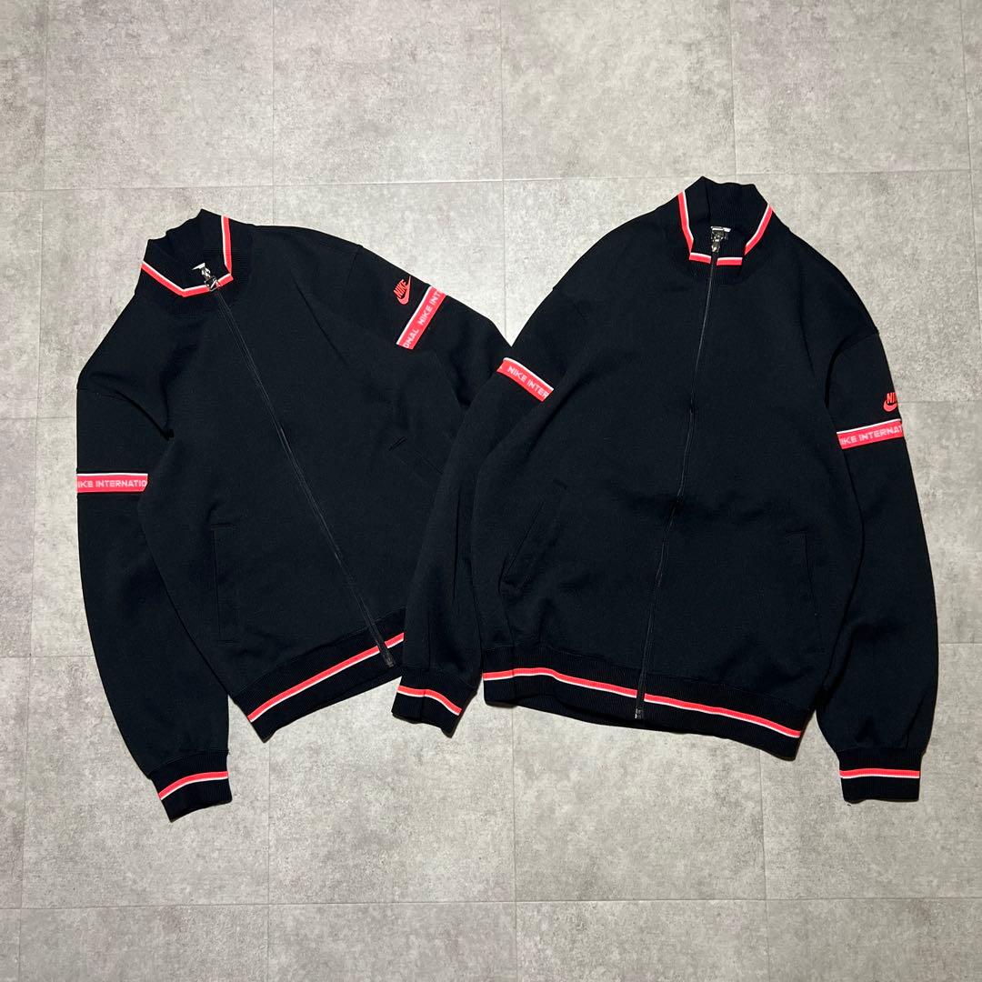 ナイキ　トラックジャケット　ペア　黒　ピンク　XLのみ　90s　オールド