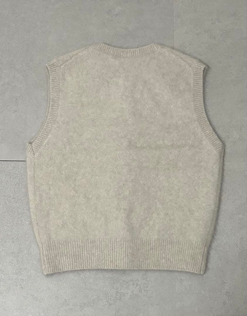 【NOBLE】FOX/Caファーニットフロントボタンベスト