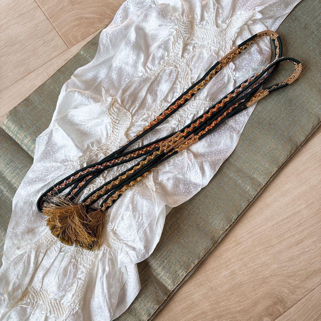 小紋　フルセット　着物　正絹　しつけ糸付き　草花　大人の洒落　普段着物　J7