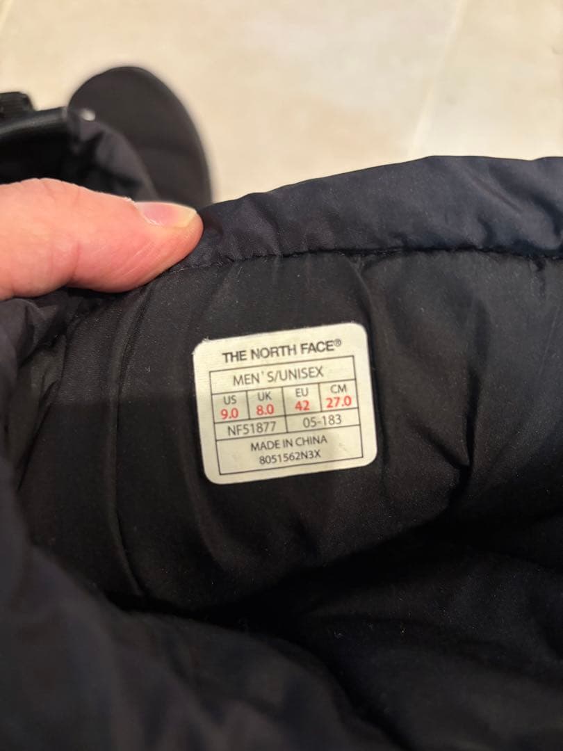 ザノースフェイスヌプシダウンブーツ27センチ