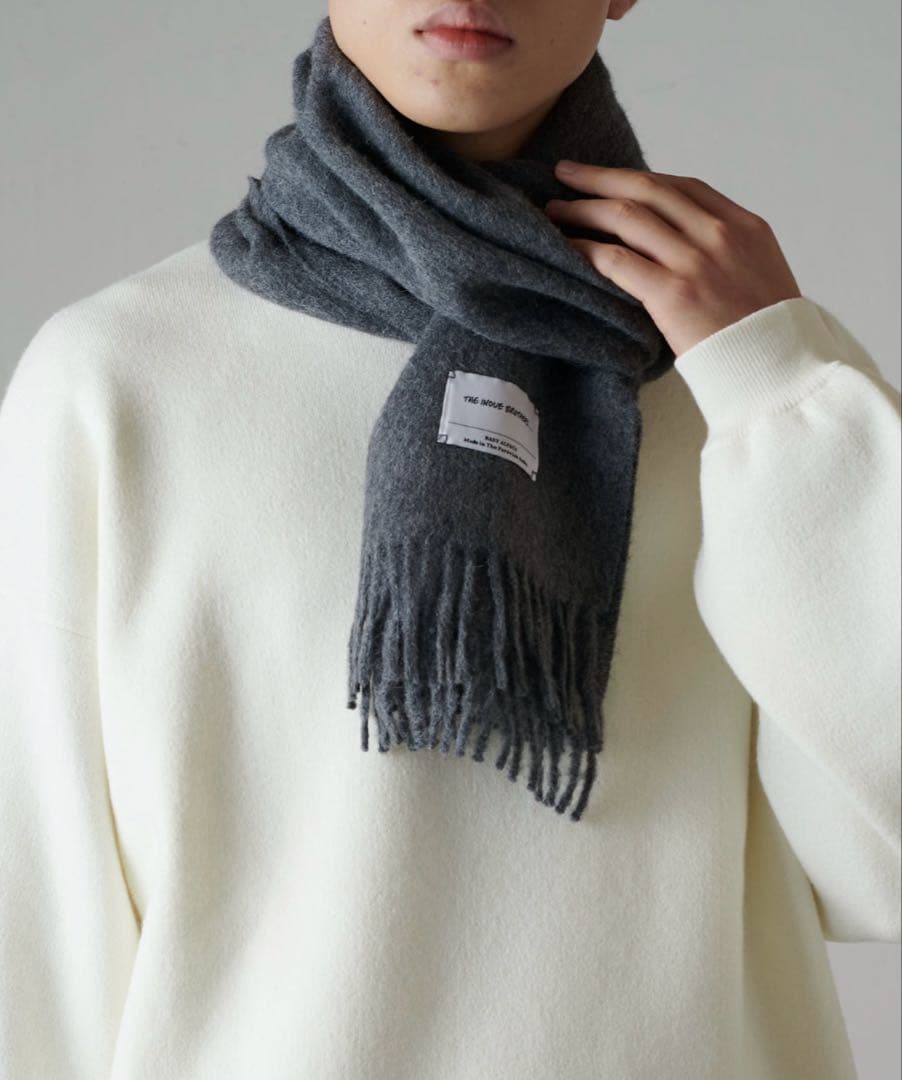 THE INOUE BROTHERS イノウエブラザーズ　マフラー　ブラック