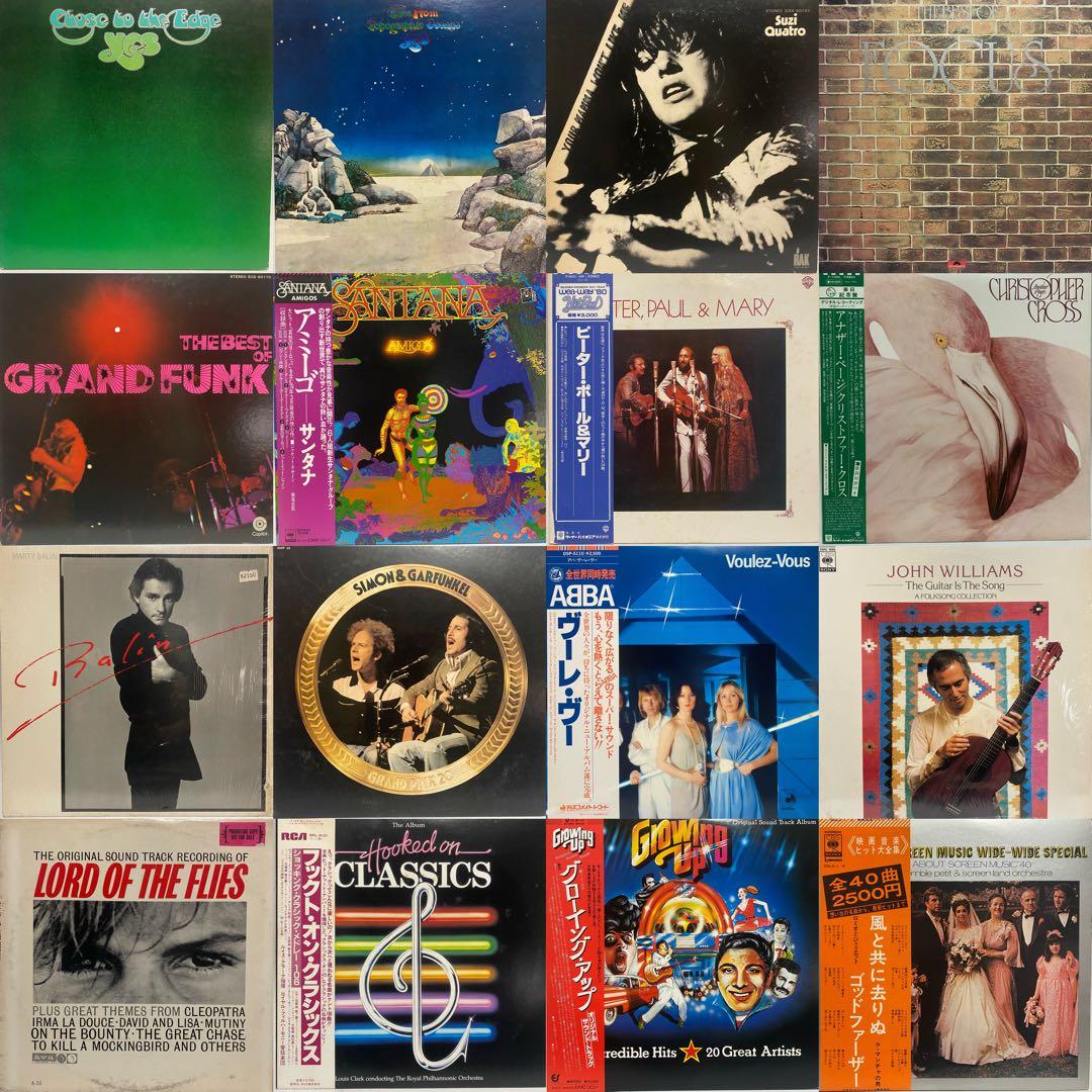 大量箱売り 洋楽レコード 60枚セット　まとめ売り LP ROCK AOR