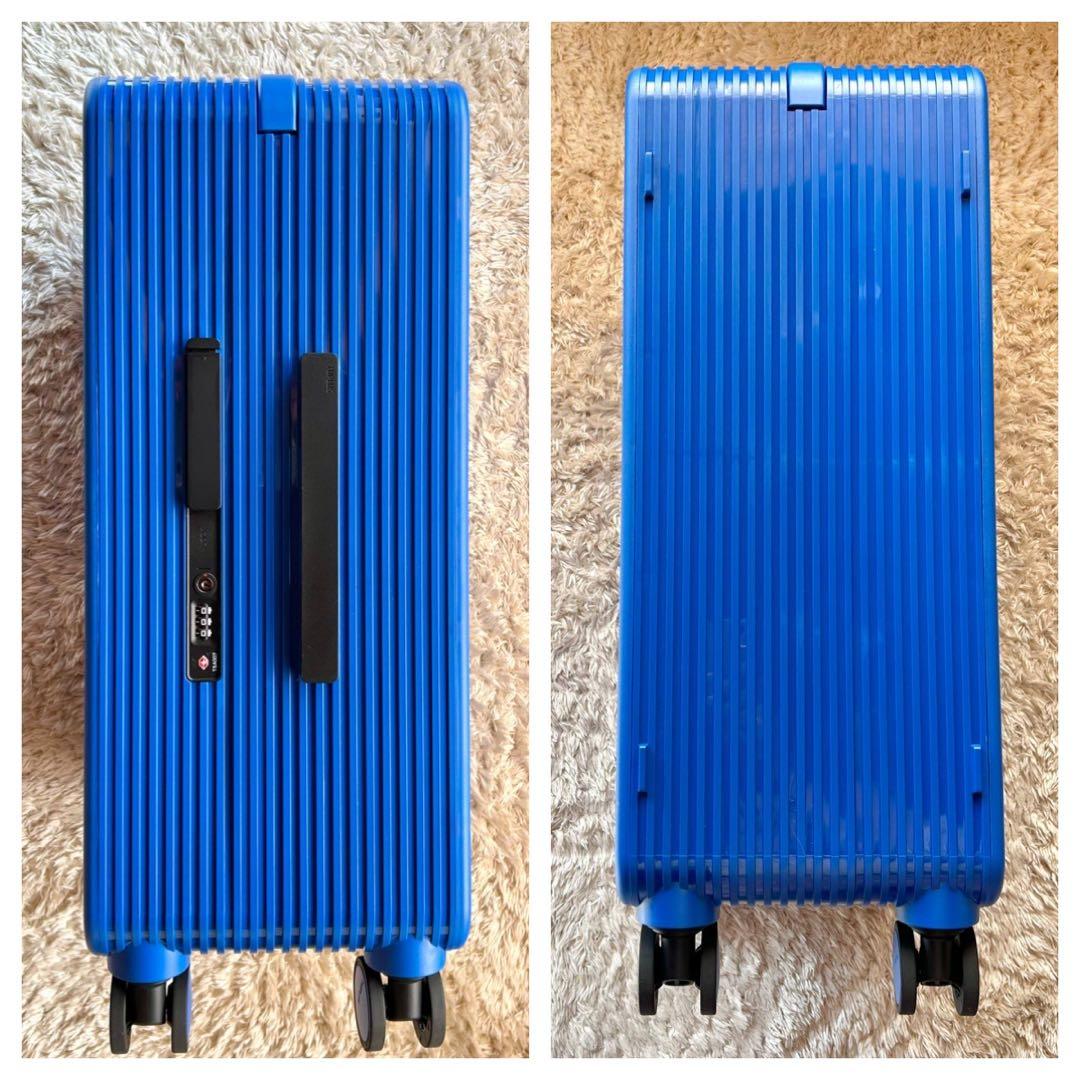 新品未使用　TUPLUS 8輪キャリー　大容量スーツケース　62L ブルー