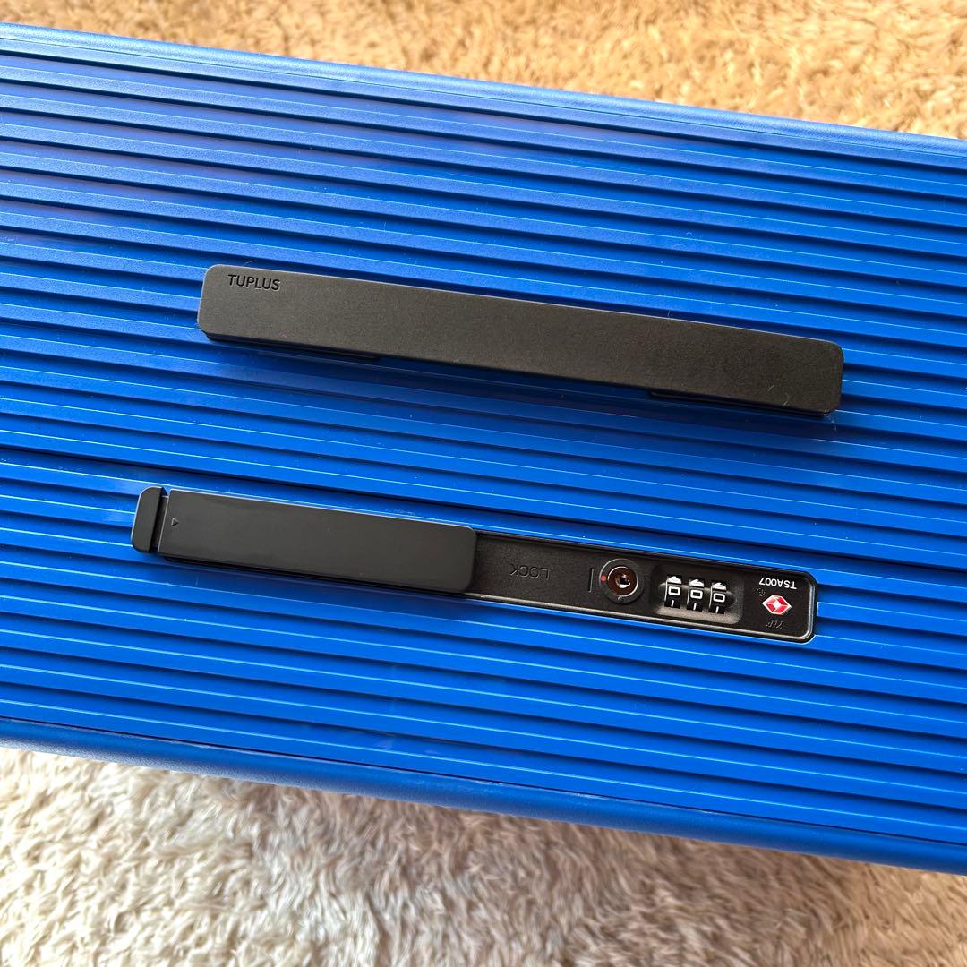 新品未使用　TUPLUS 8輪キャリー　大容量スーツケース　62L ブルー