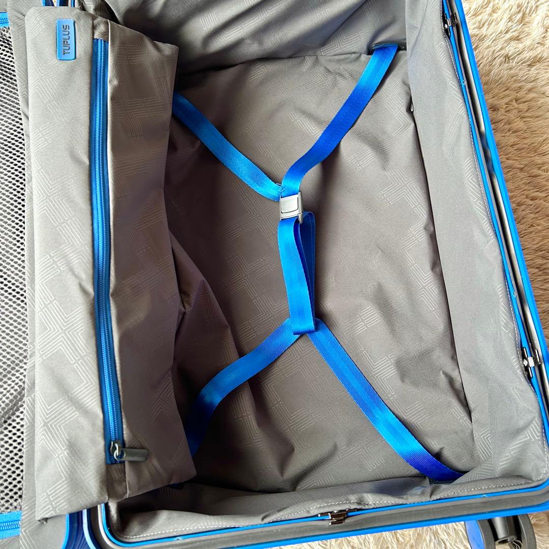 新品未使用　TUPLUS 8輪キャリー　大容量スーツケース　62L ブルー