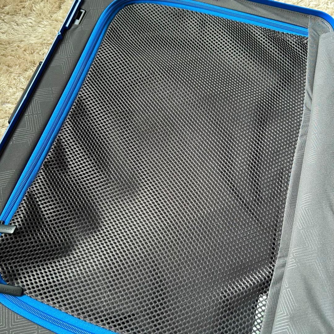 新品未使用　TUPLUS 8輪キャリー　大容量スーツケース　62L ブルー