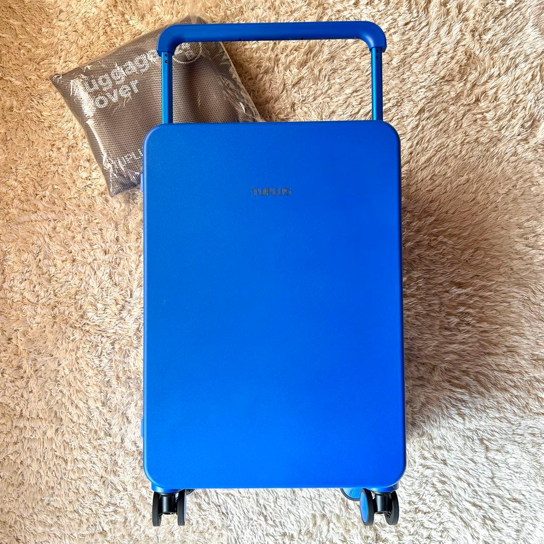 新品未使用　TUPLUS 8輪キャリー　大容量スーツケース　62L ブルー