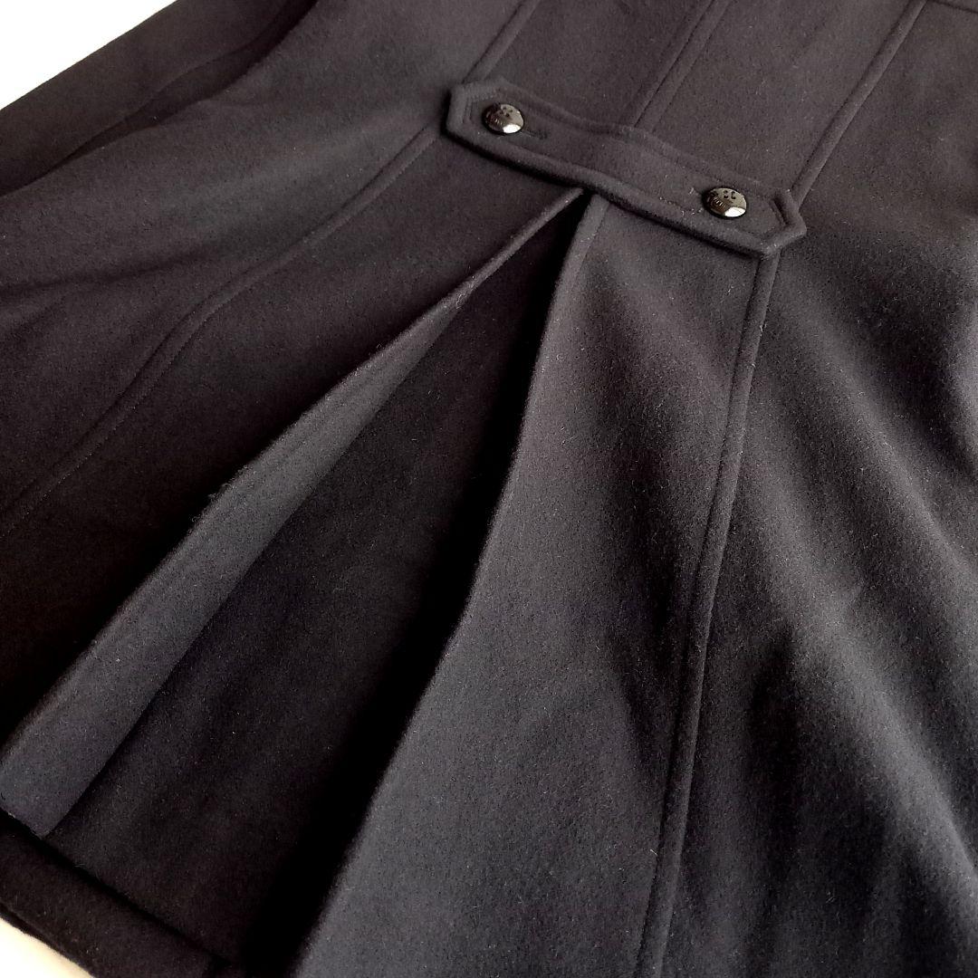 ブルーレーベルクレストブリッジ 極美品✨️ファー付きコート2WAY 40 L 黒