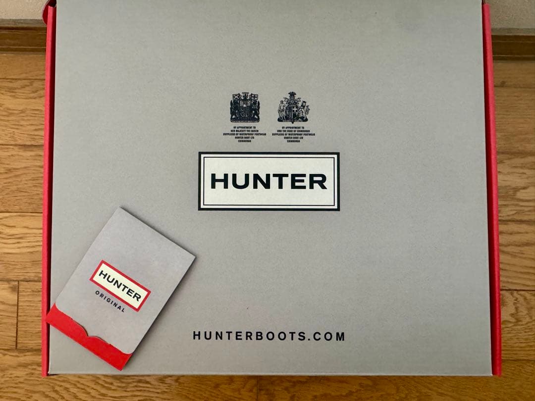 【未使用】HUNTER チェルシーラバーライドゴアブーツ ネイビー　26センチ