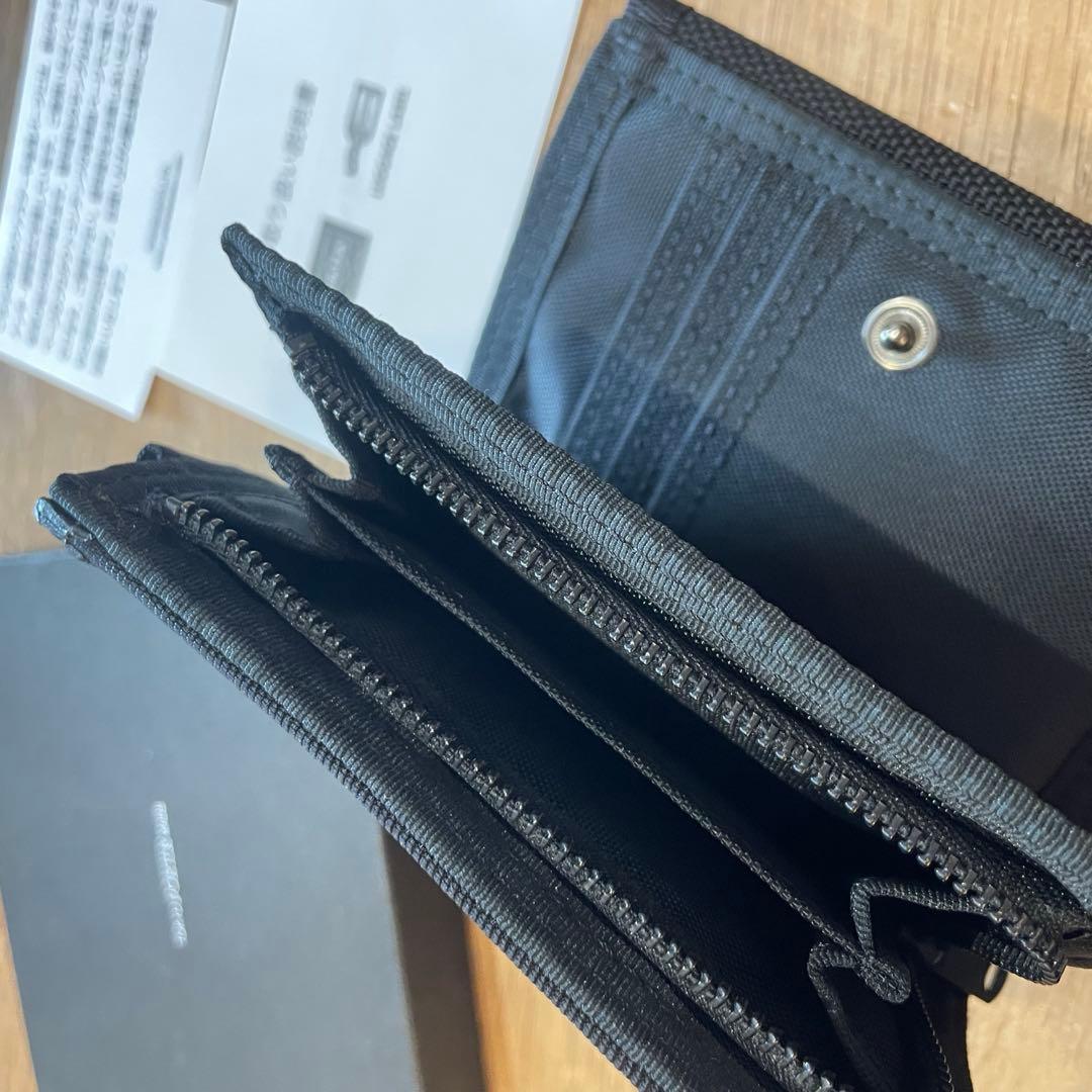 ◆未使用に近い　PORTER 二つ折り財布　ブラック　ポーター　メンズ　一日使用