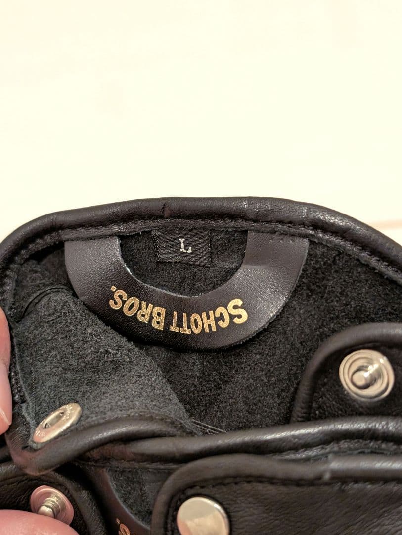 schottレザーグローブ 黒