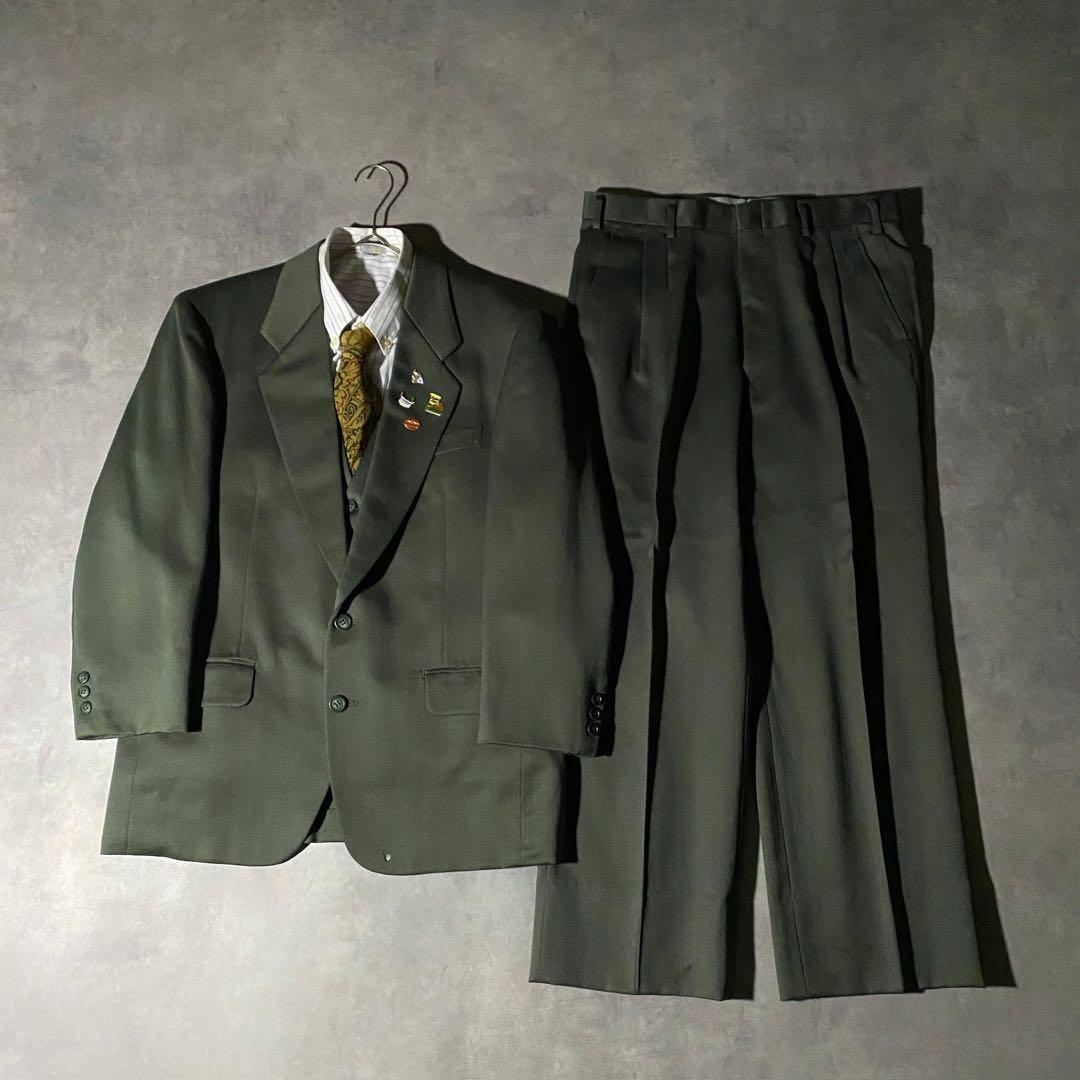 90s vintage レトロセットアップ スーツ ピンズ No.190成人式