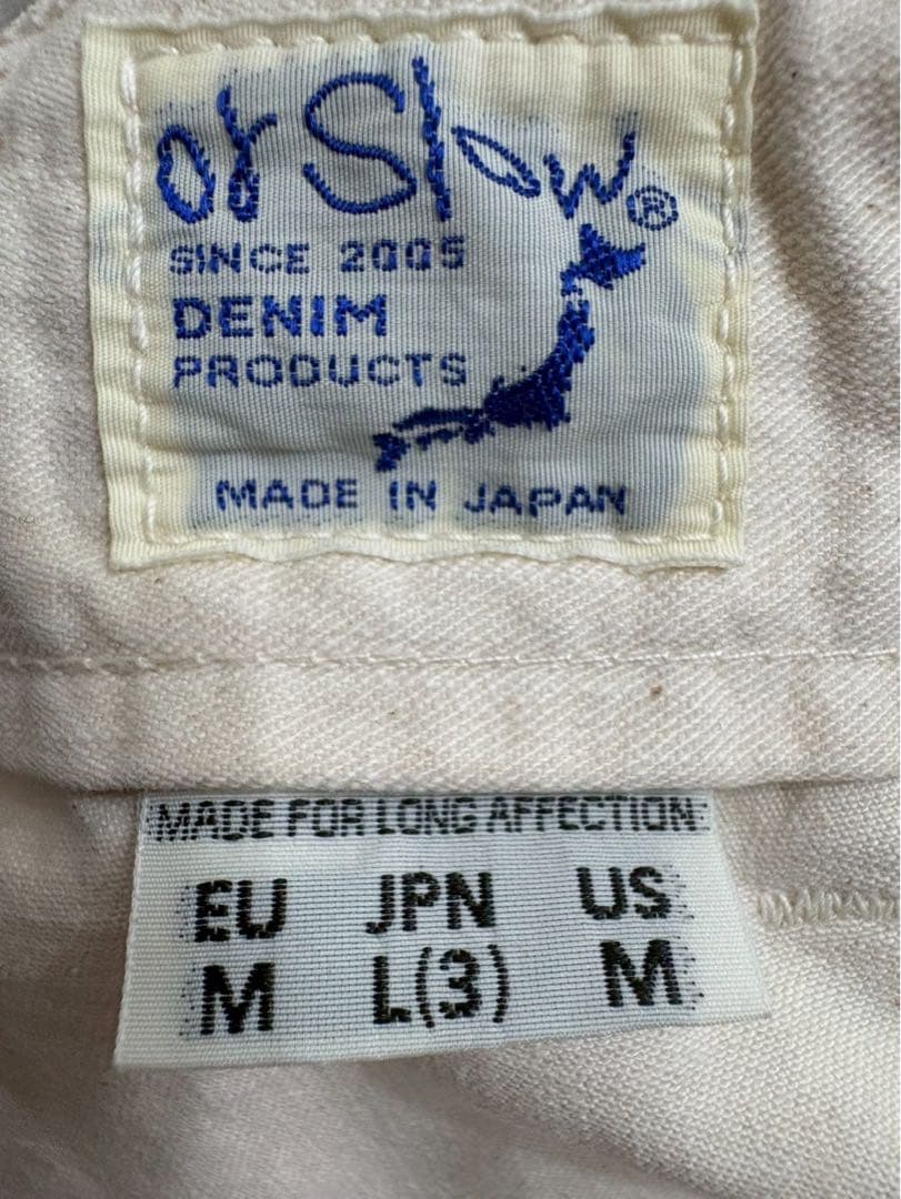 オアスロウ orslow ペインター ベイカーパンツ 日本製 コットン100%