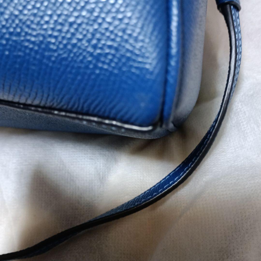 はなまゆです　coach ミニボストン　2wayショルダーバッグ ブルー